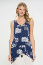 Hit Print Shark Bite Hem Tank | Mixtshop LLC