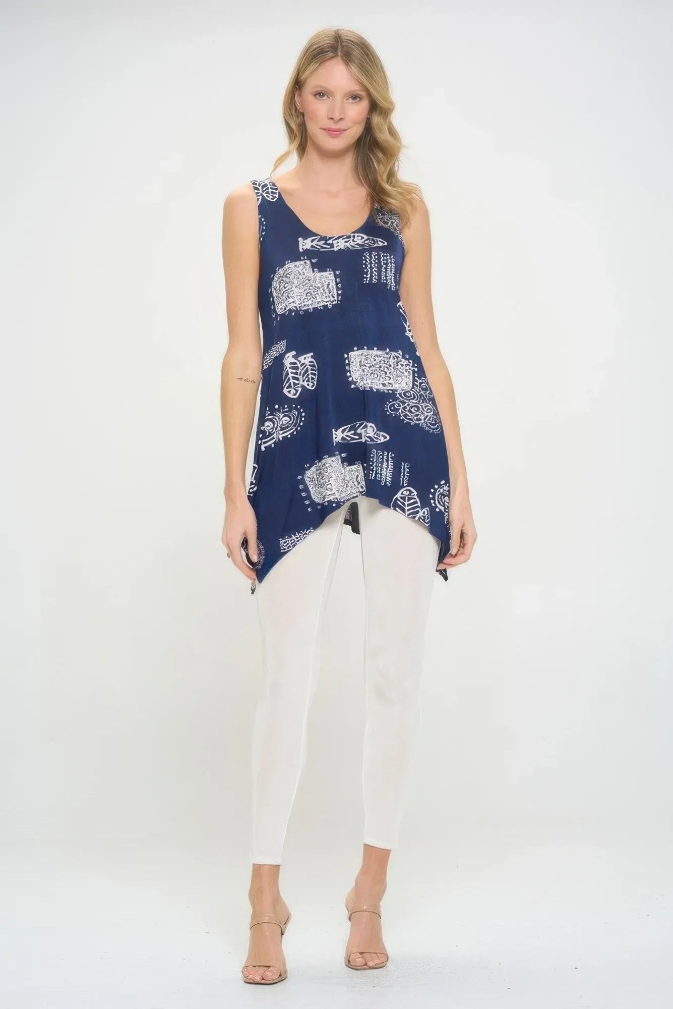 Hit Print Shark Bite Hem Tank | Mixtshop LLC