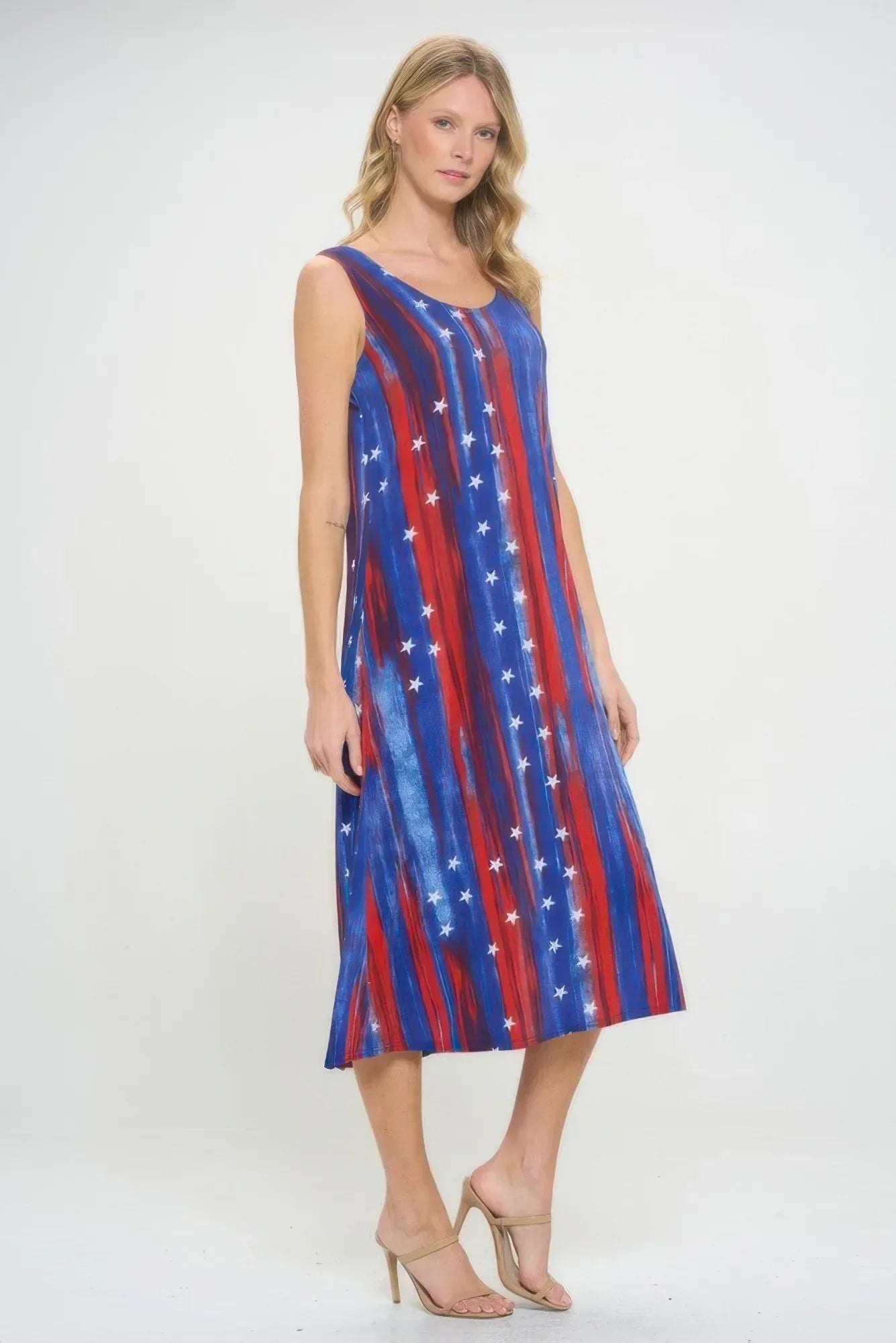 Bns Print Long Tank Dress | Mixtshop LLC