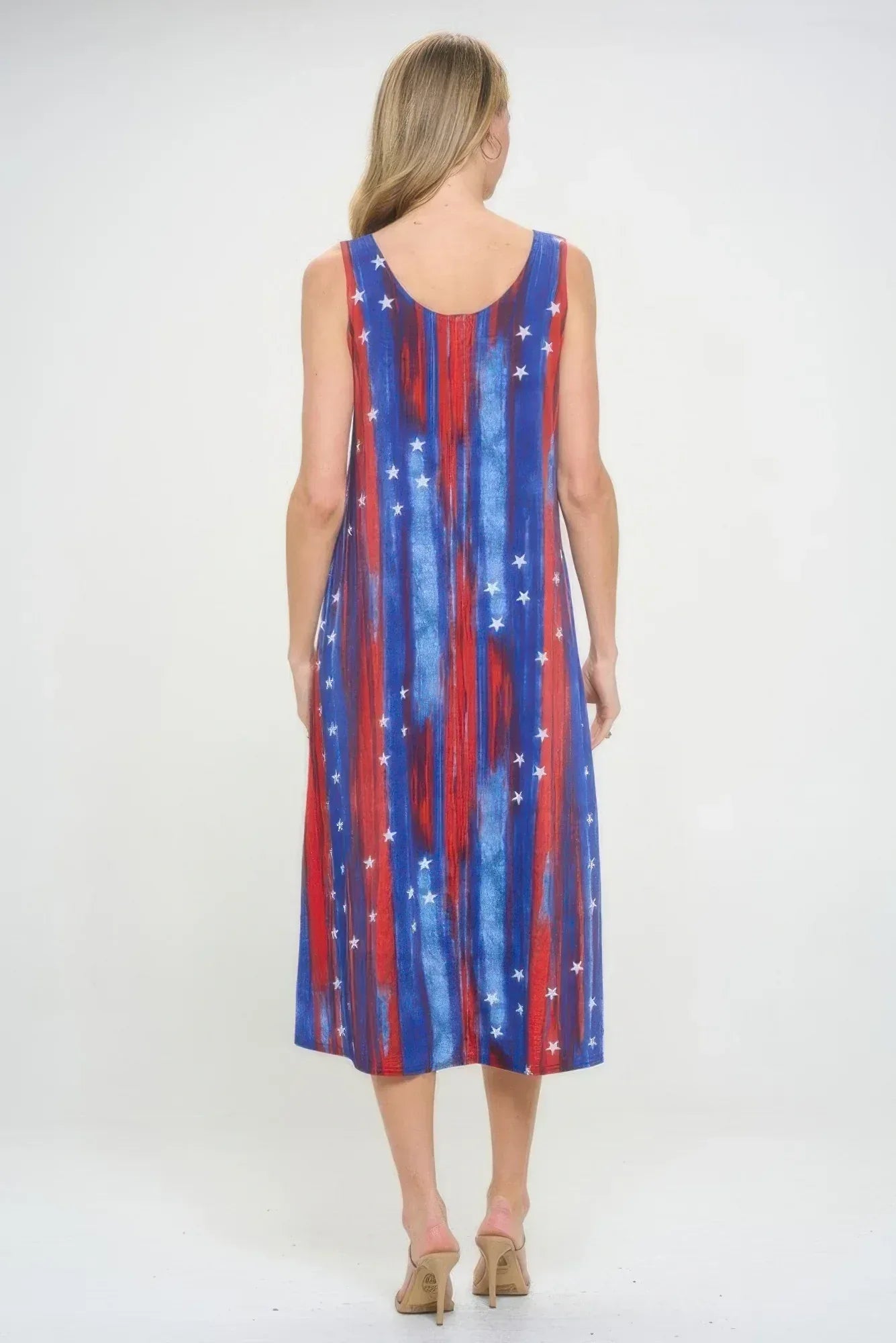 Bns Print Long Tank Dress | Mixtshop LLC