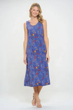 Bns Print Long Tank Dress | Mixtshop LLC