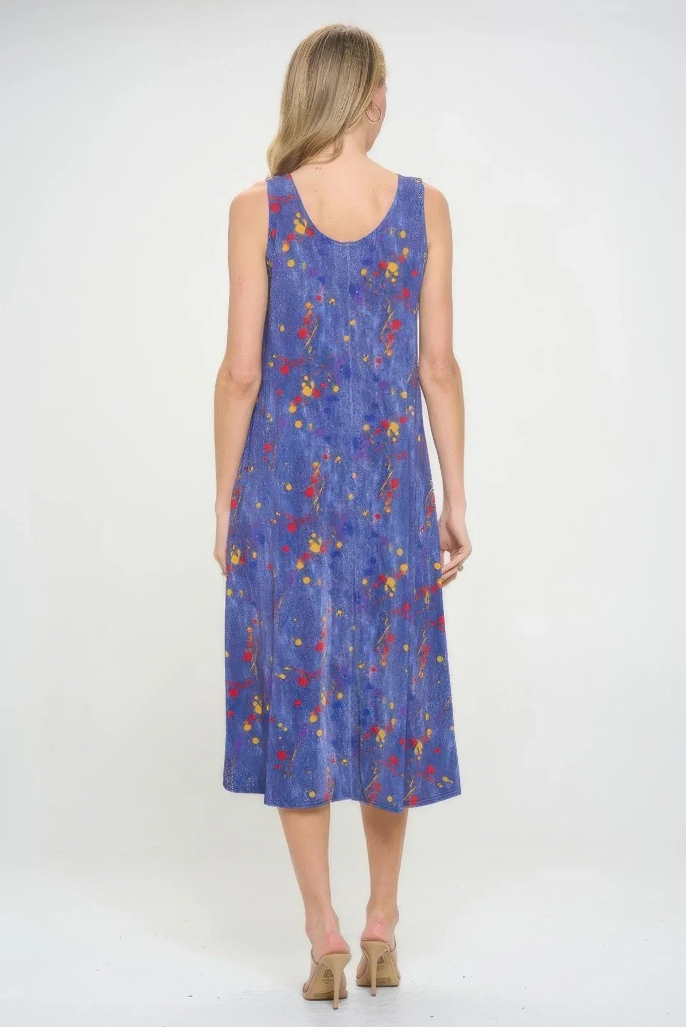 Bns Print Long Tank Dress | Mixtshop LLC