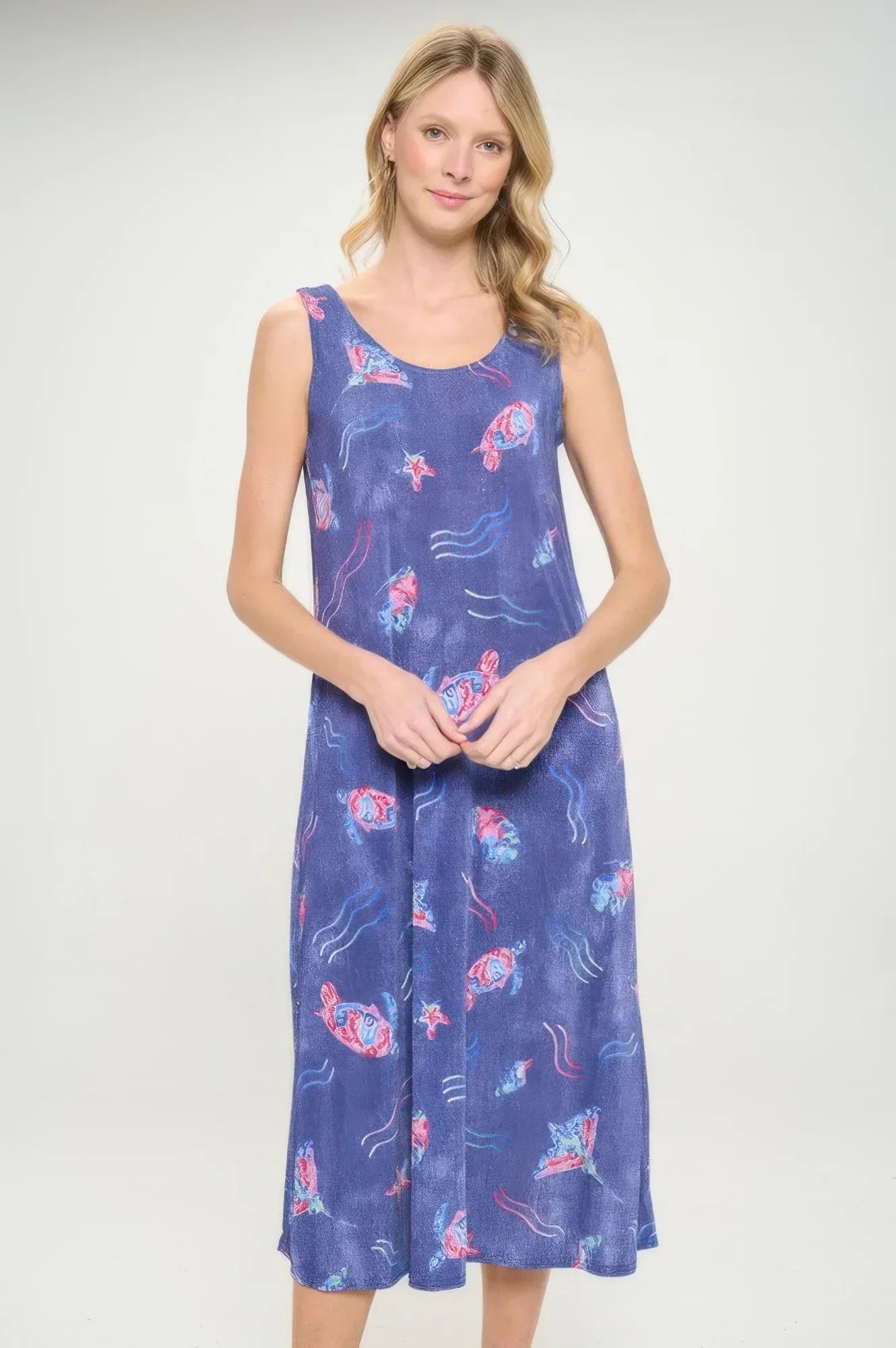 Bns Print Long Tank Dress Secondary image