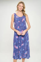 Bns Print Long Tank Dress | Mixtshop LLC