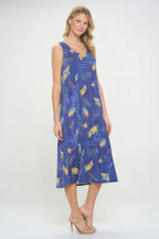 Bns Print Long Tank Dress | Mixtshop LLC