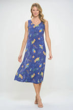 Bns Print Long Tank Dress | Mixtshop LLC