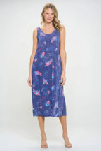 Bns Print Long Tank Dress | Mixtshop LLC