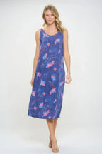 Bns Print Long Tank Dress | Mixtshop LLC