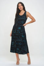 Bns Print Long Tank Dress | Mixtshop LLC
