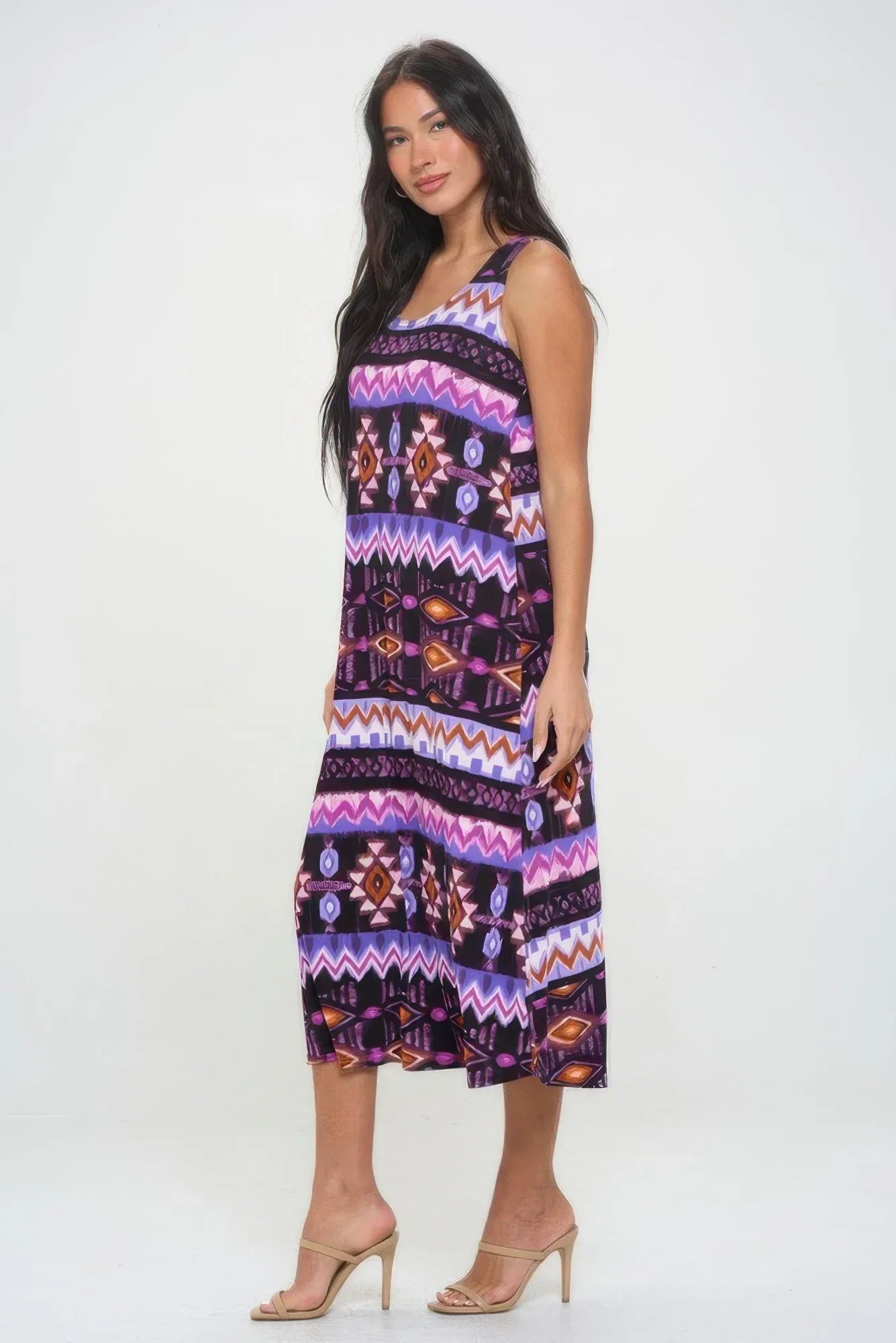 Bns Print Long Tank Dress Secondary image