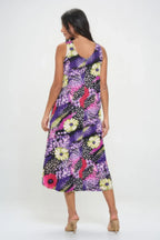 Bns Print Long Tank Dress | Mixtshop LLC