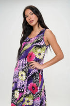 Bns Print Long Tank Dress | Mixtshop LLC