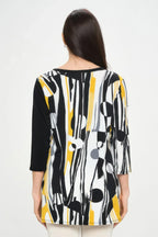 Hit Contrast V-neck Tunic Top | Mixtshop LLC