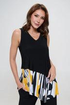 Sleeveless Contrast Top | Mixtshop LLC