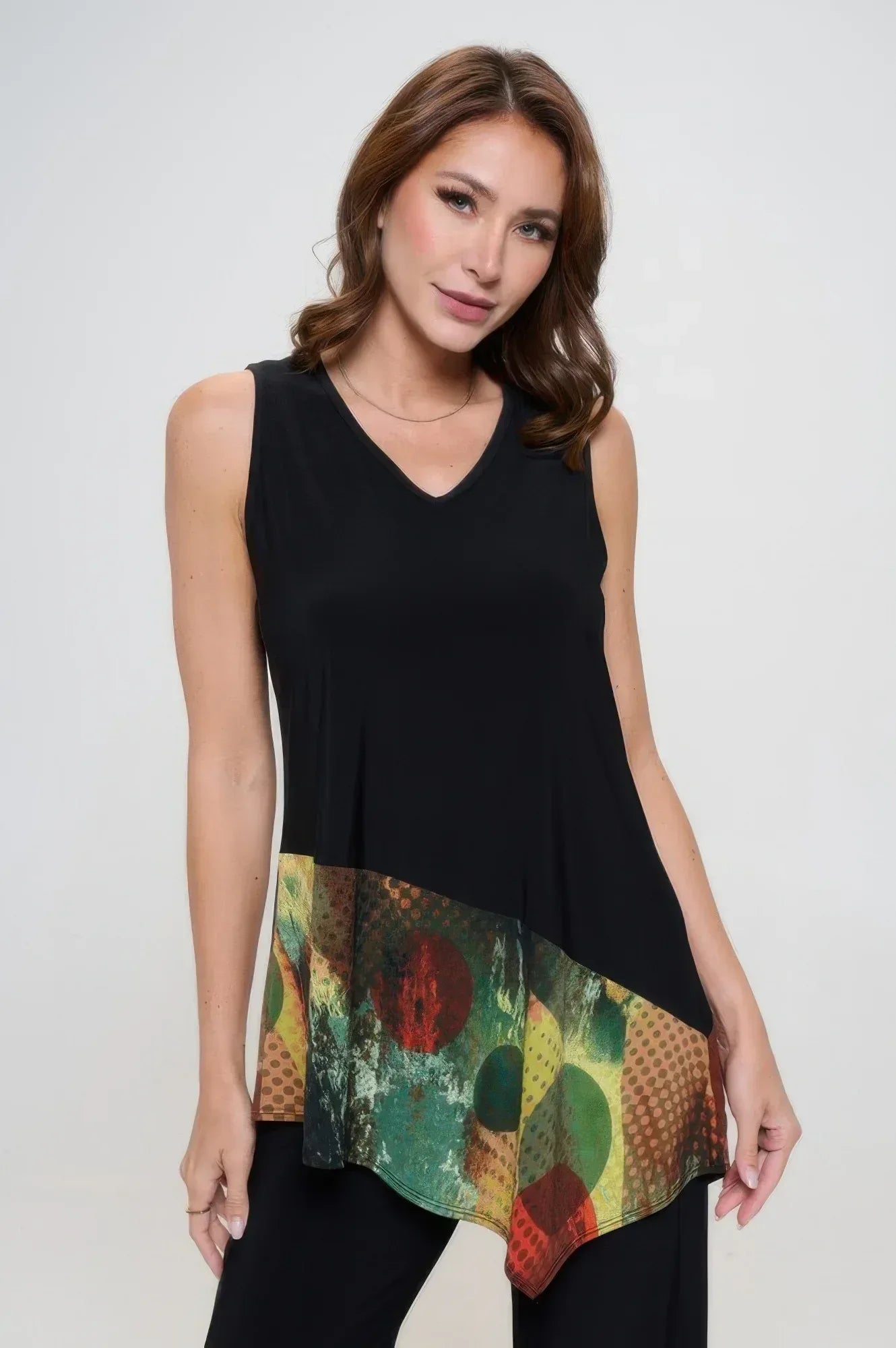 Sleeveless Contrast Top | Mixtshop LLC