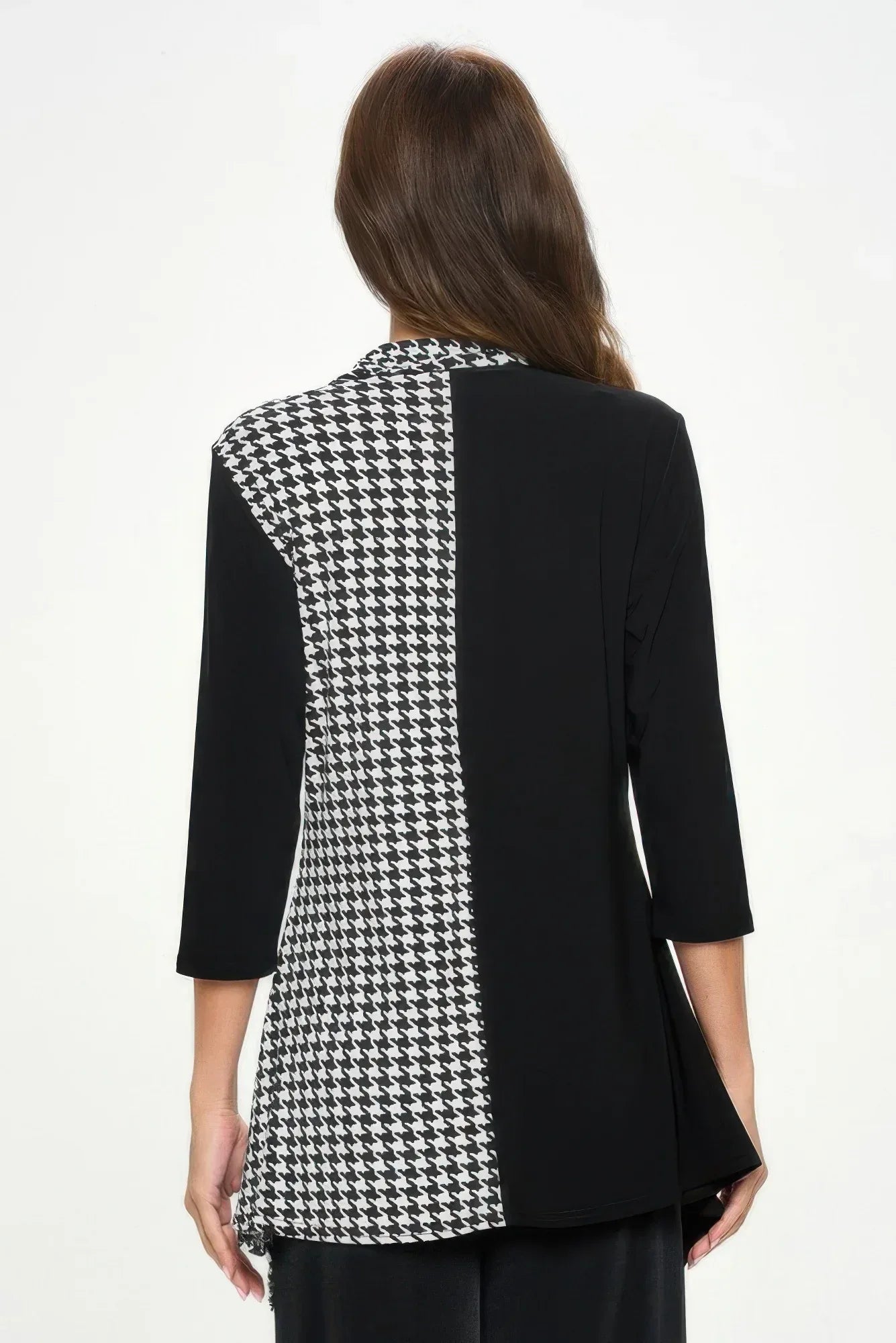 Hit Contrast Button 3/4 Sleeve Top | Mixtshop LLC