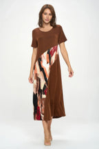 Bns Contrast Maxi Dress | Mixtshop LLC