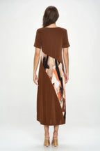 Bns Contrast Maxi Dress | Mixtshop LLC