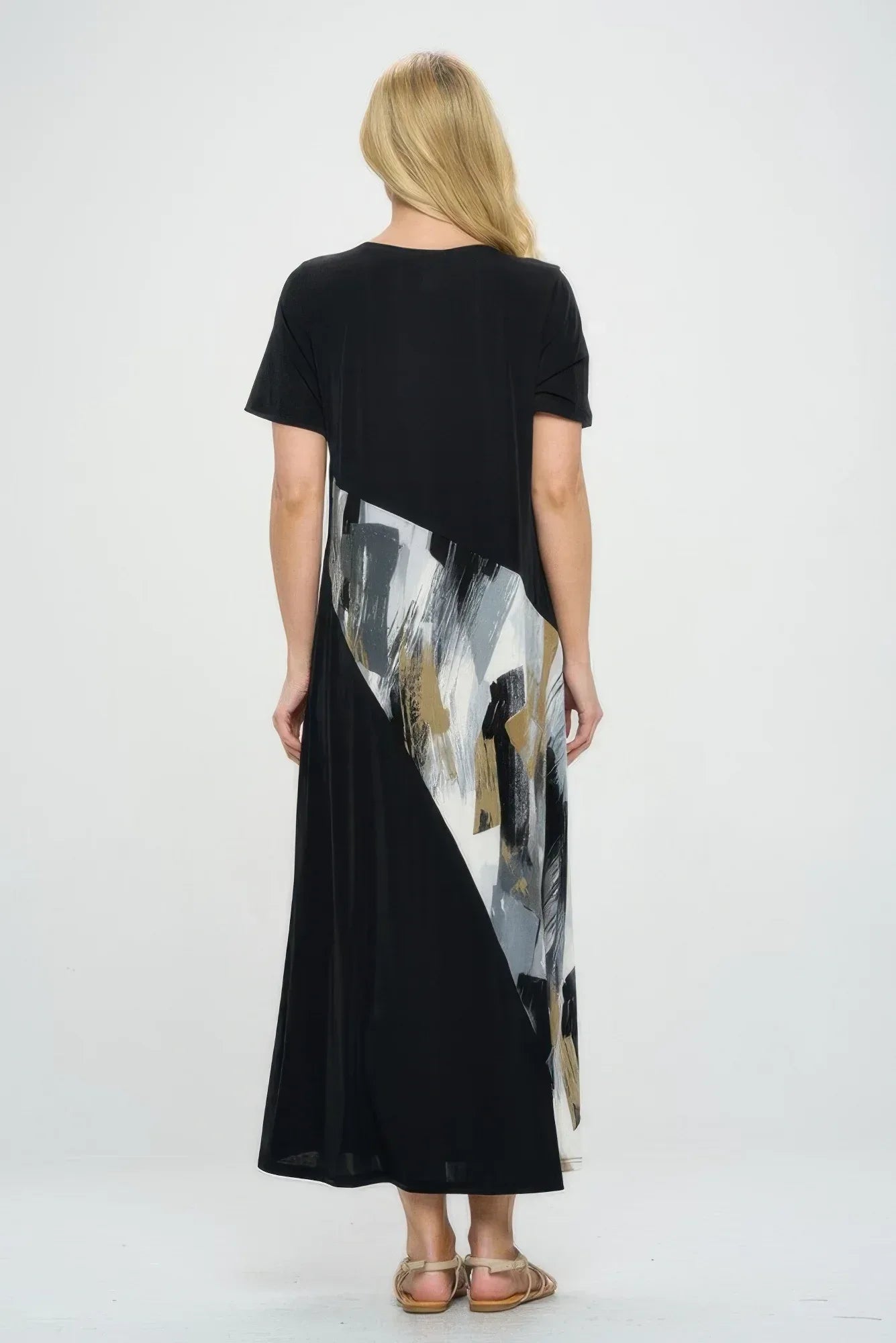 Bns Contrast Maxi Dress | Mixtshop LLC