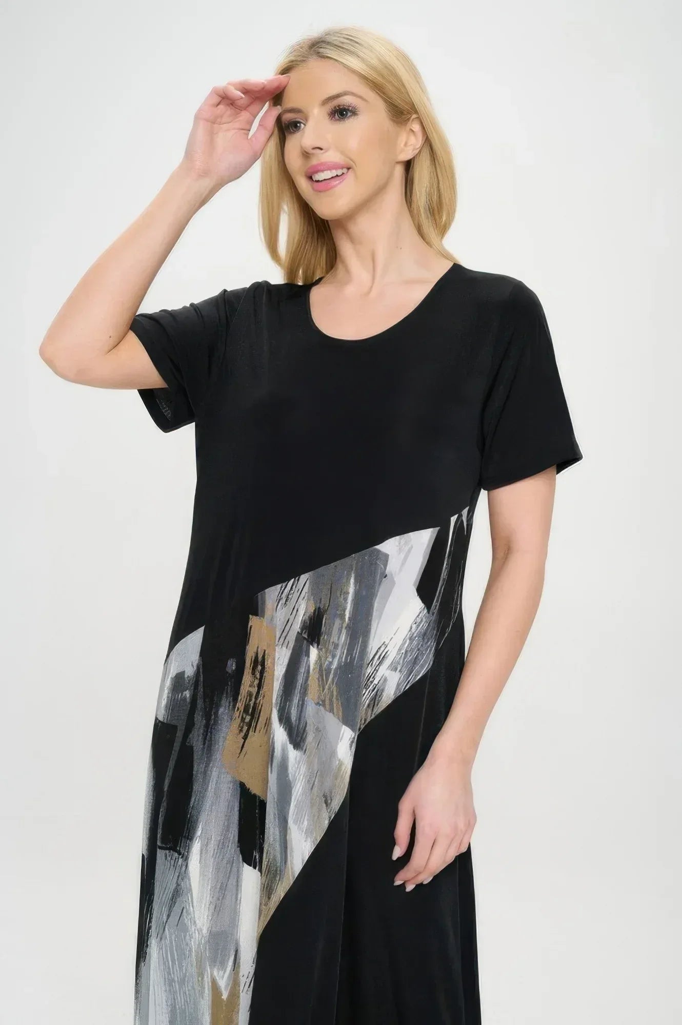 Bns Contrast Maxi Dress | Mixtshop LLC