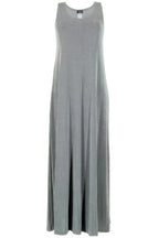 Plus Size Sleeveless Solid Acetate Long Maxi Dress | Mixtshop LLC