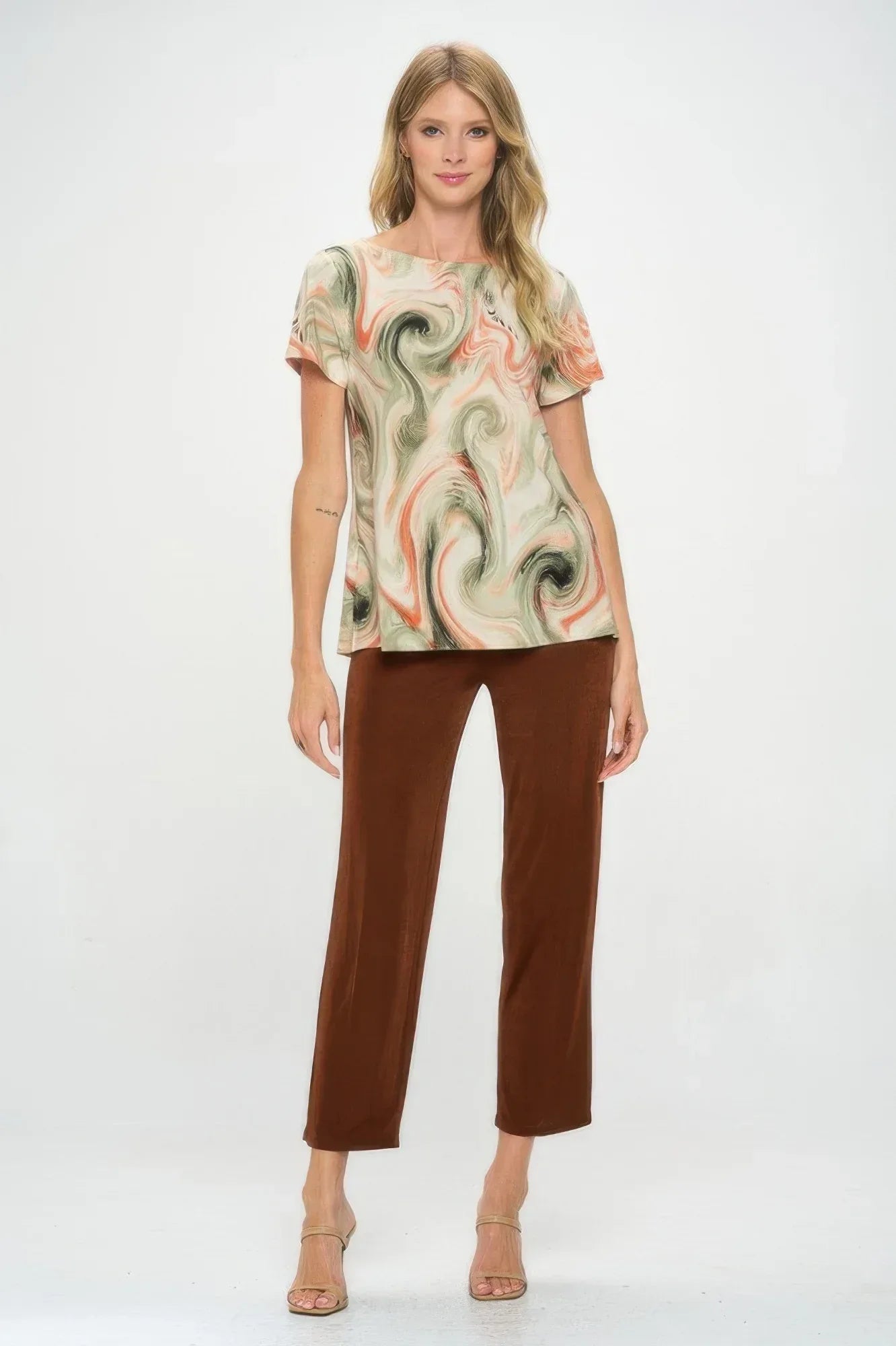 Plus Size Hit Boat Nk Short Sl Top | Mixtshop LLC