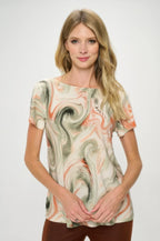 Plus Size Hit Boat Nk Short Sl Top | Mixtshop LLC
