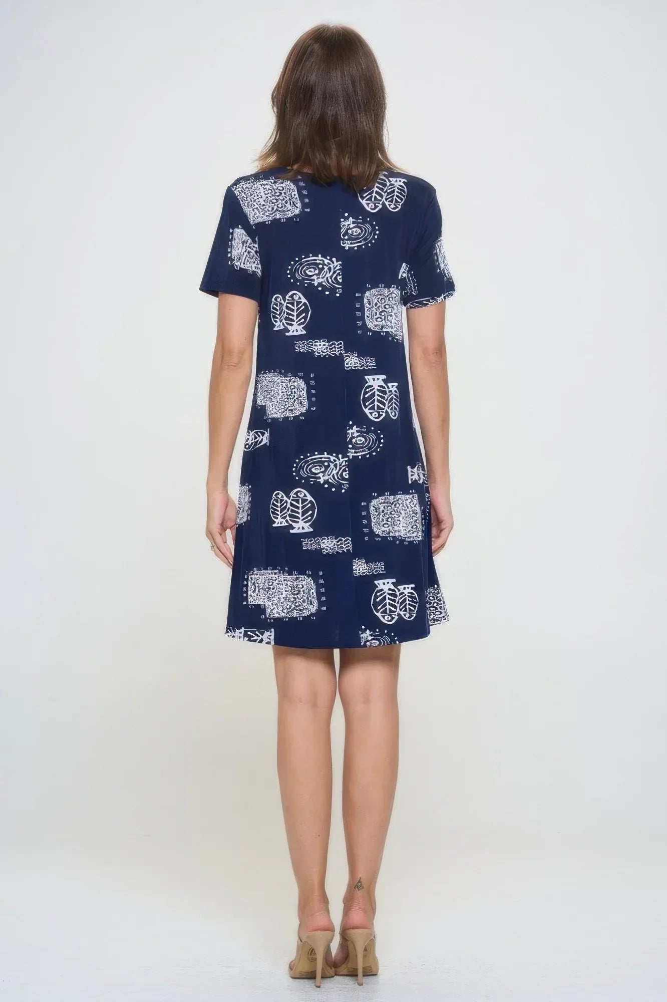 Plus Size Print Missy Dress Short Sleeve Secondary image