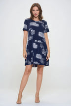 Plus Size Print Missy Dress Short Sleeve | Mixtshop LLC