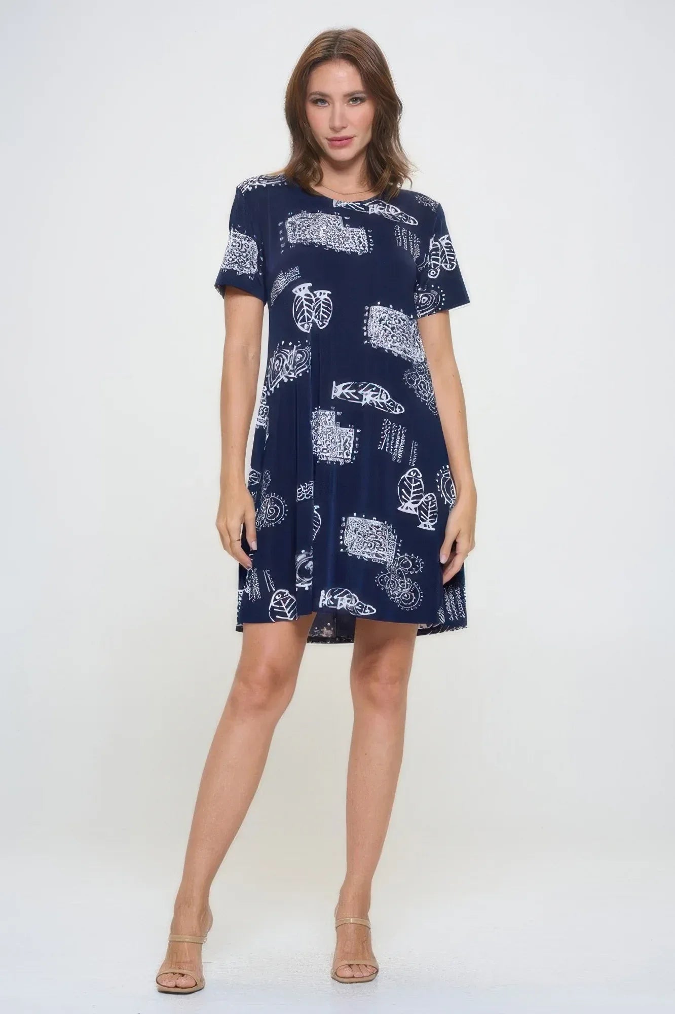 Plus Size Print Missy Dress Short Sleeve | Mixtshop LLC