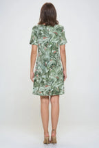 Plus Size Print Missy Dress Short Sleeve | Mixtshop LLC