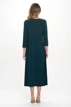 Hit V-neck Long Dress W/pocket | Mixtshop LLC