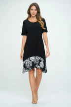 Hit Half Sleeve Contrast Dress | Mixtshop LLC