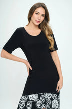 Hit Half Sleeve Contrast Dress | Mixtshop LLC