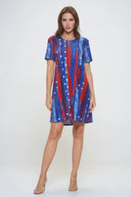 Short-sleeved Knee-length Dress | Mixtshop LLC