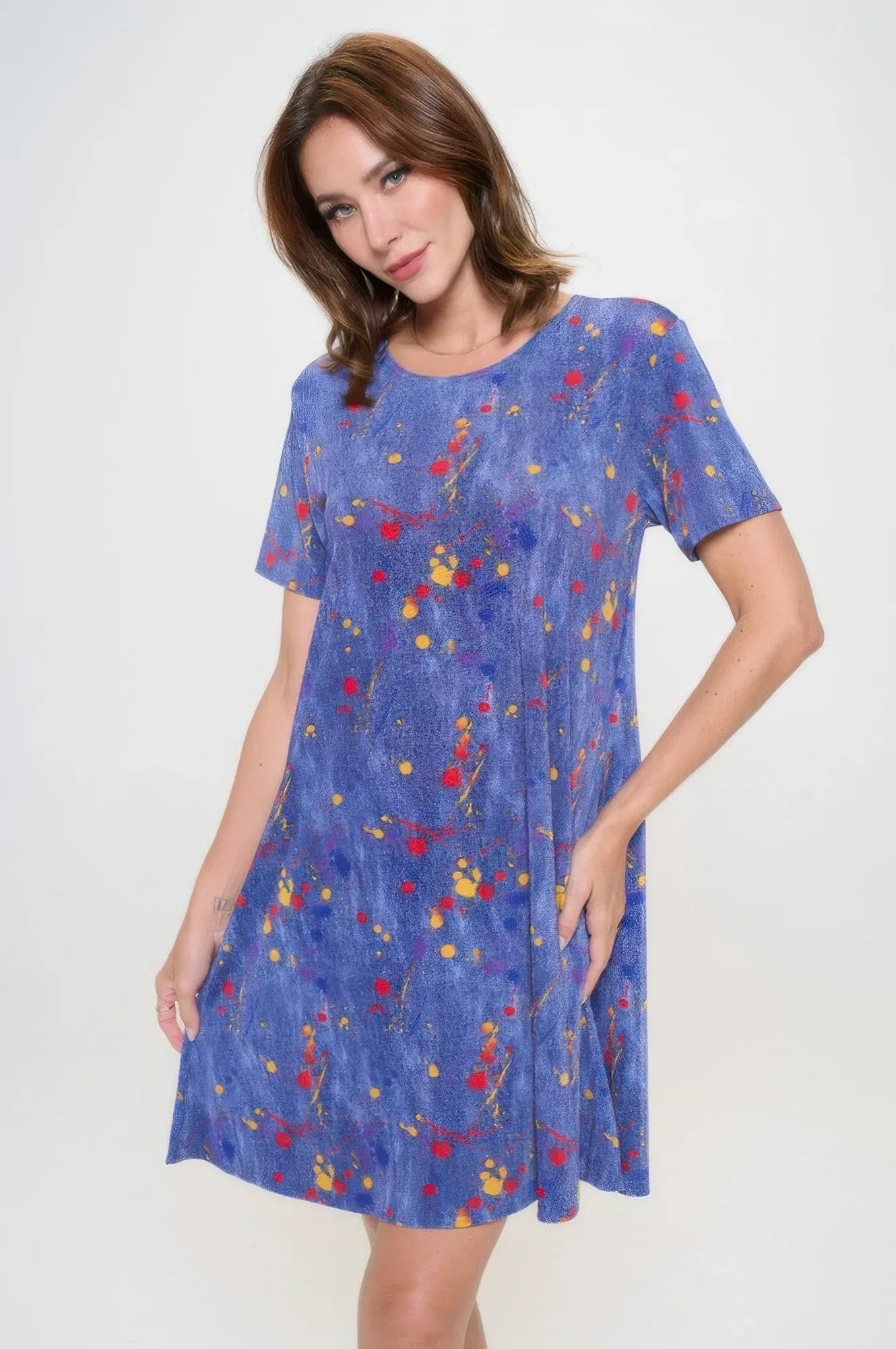 Short-sleeved Knee-length Dress | Mixtshop LLC