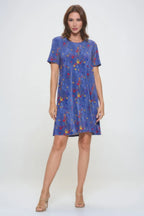 Short-sleeved Knee-length Dress | Mixtshop LLC