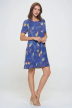 Short-sleeved Knee-length Dress | Mixtshop LLC