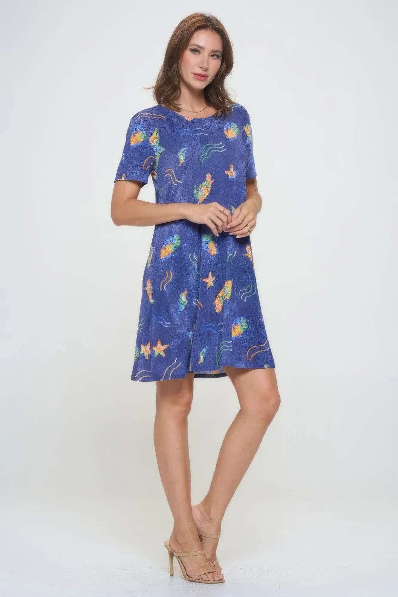 Short-sleeved Knee-length Dress | Mixtshop LLC