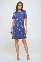 Short-sleeved Knee-length Dress | Mixtshop LLC