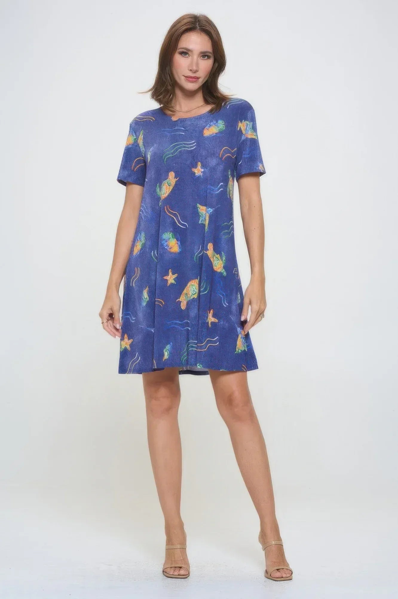 Short-sleeved Knee-length Dress | Mixtshop LLC