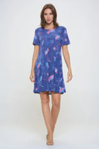 Short-sleeved Knee-length Dress | Mixtshop LLC