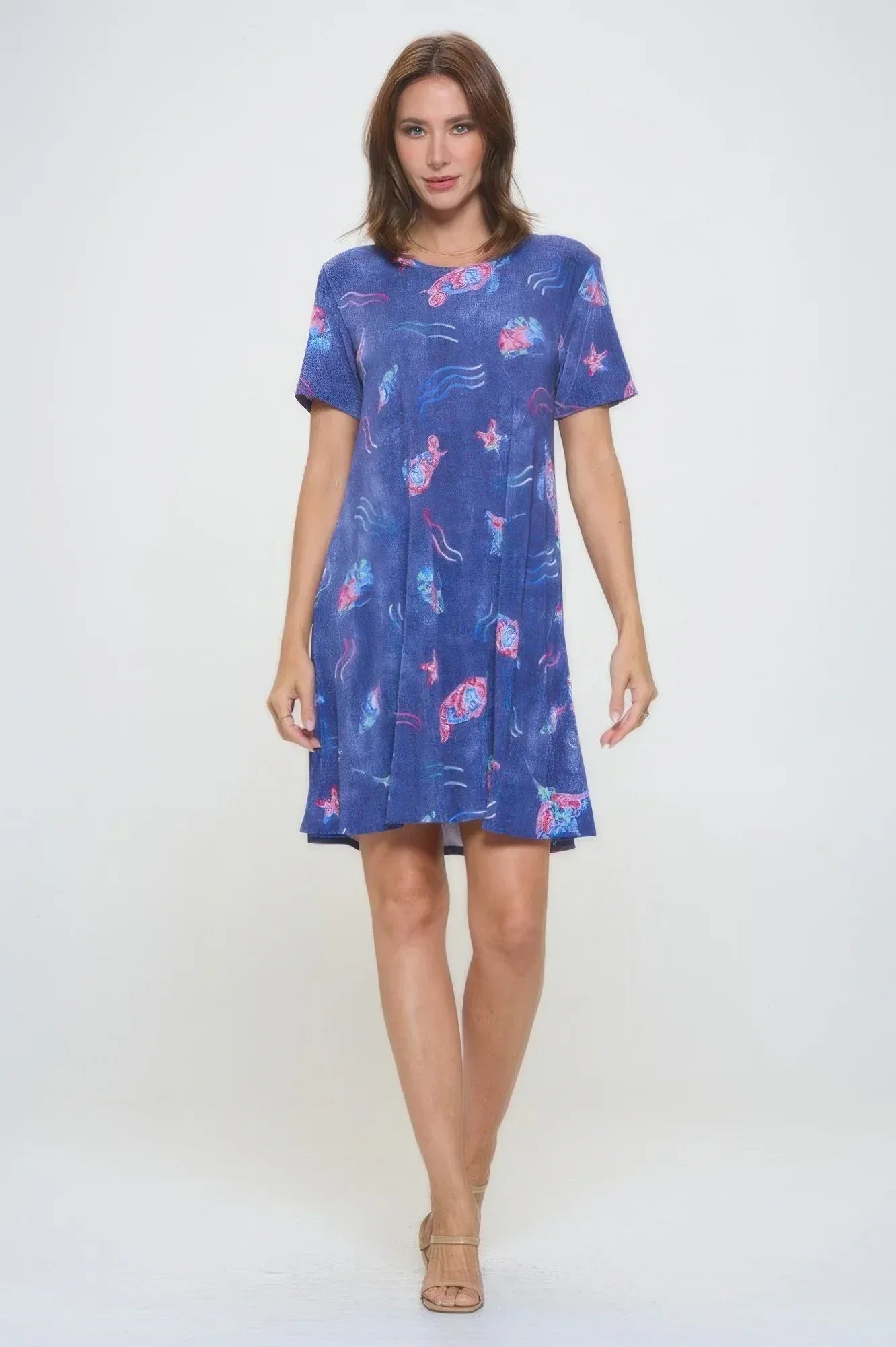 Short-sleeved Knee-length Dress | Mixtshop LLC
