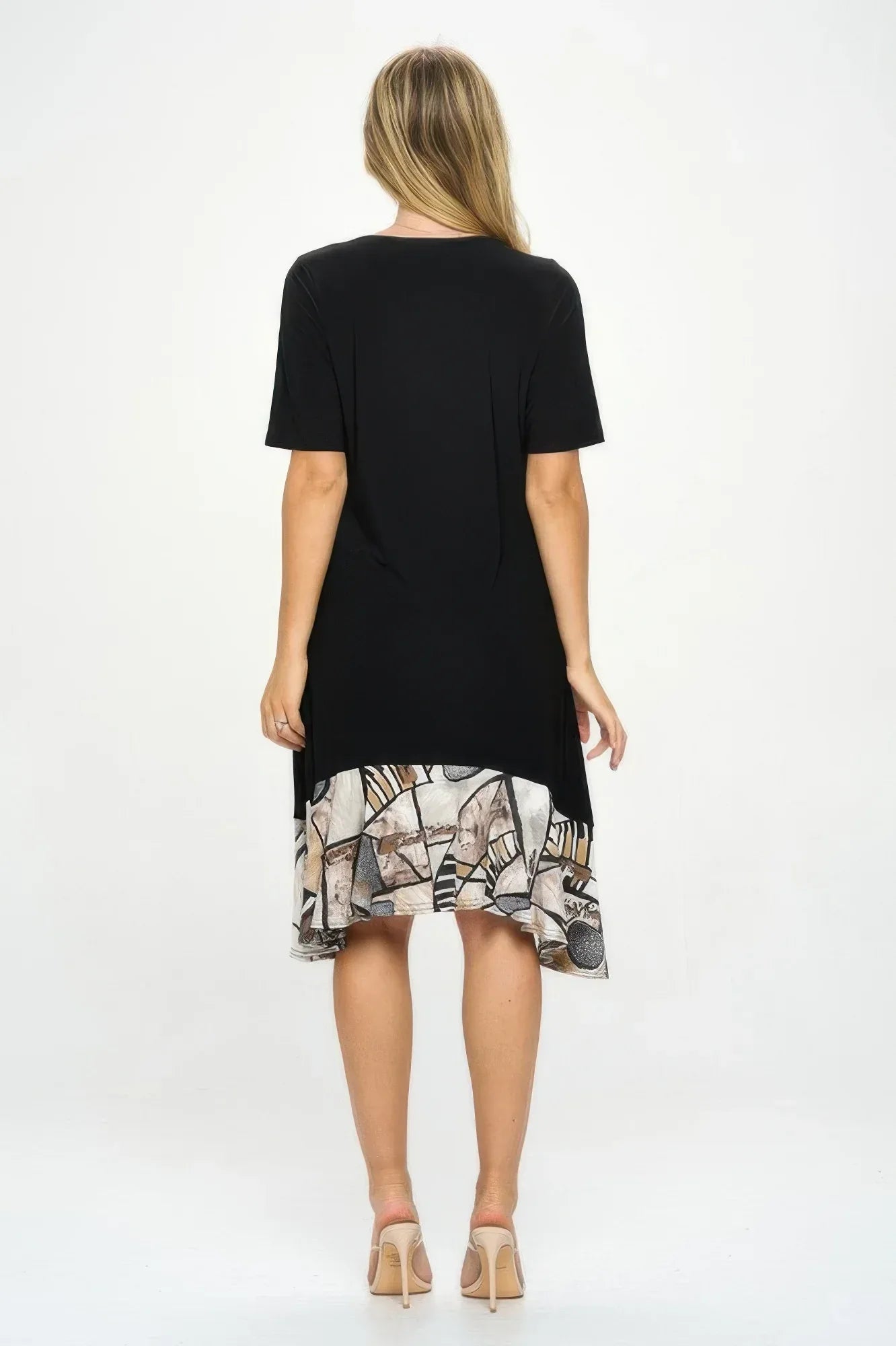 Hit Half Sleeve Contrast Dress | Mixtshop LLC