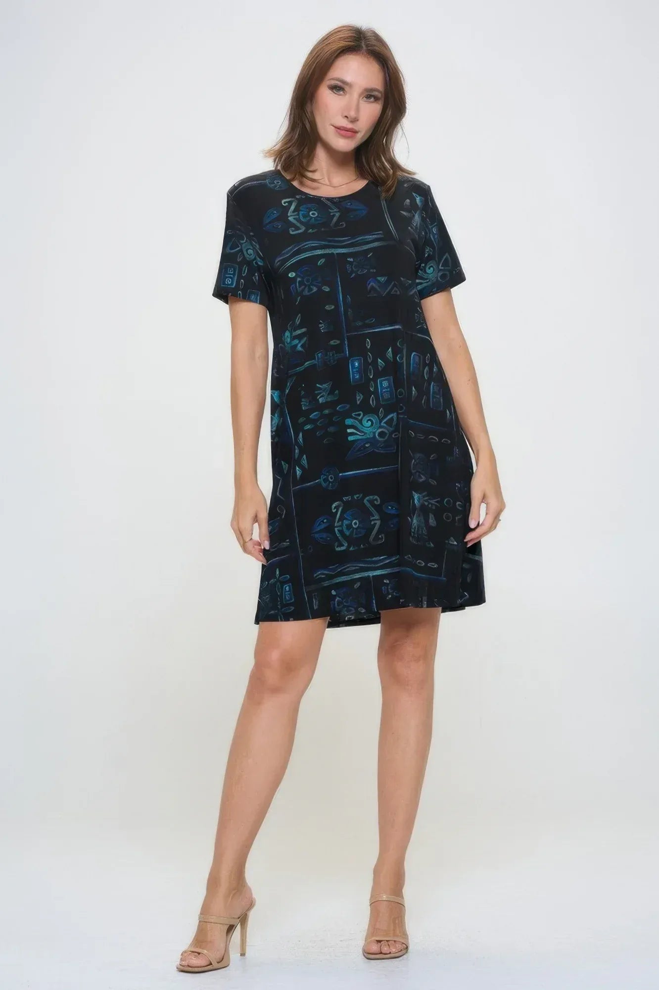 Short-sleeved Knee-length Dress | Mixtshop LLC
