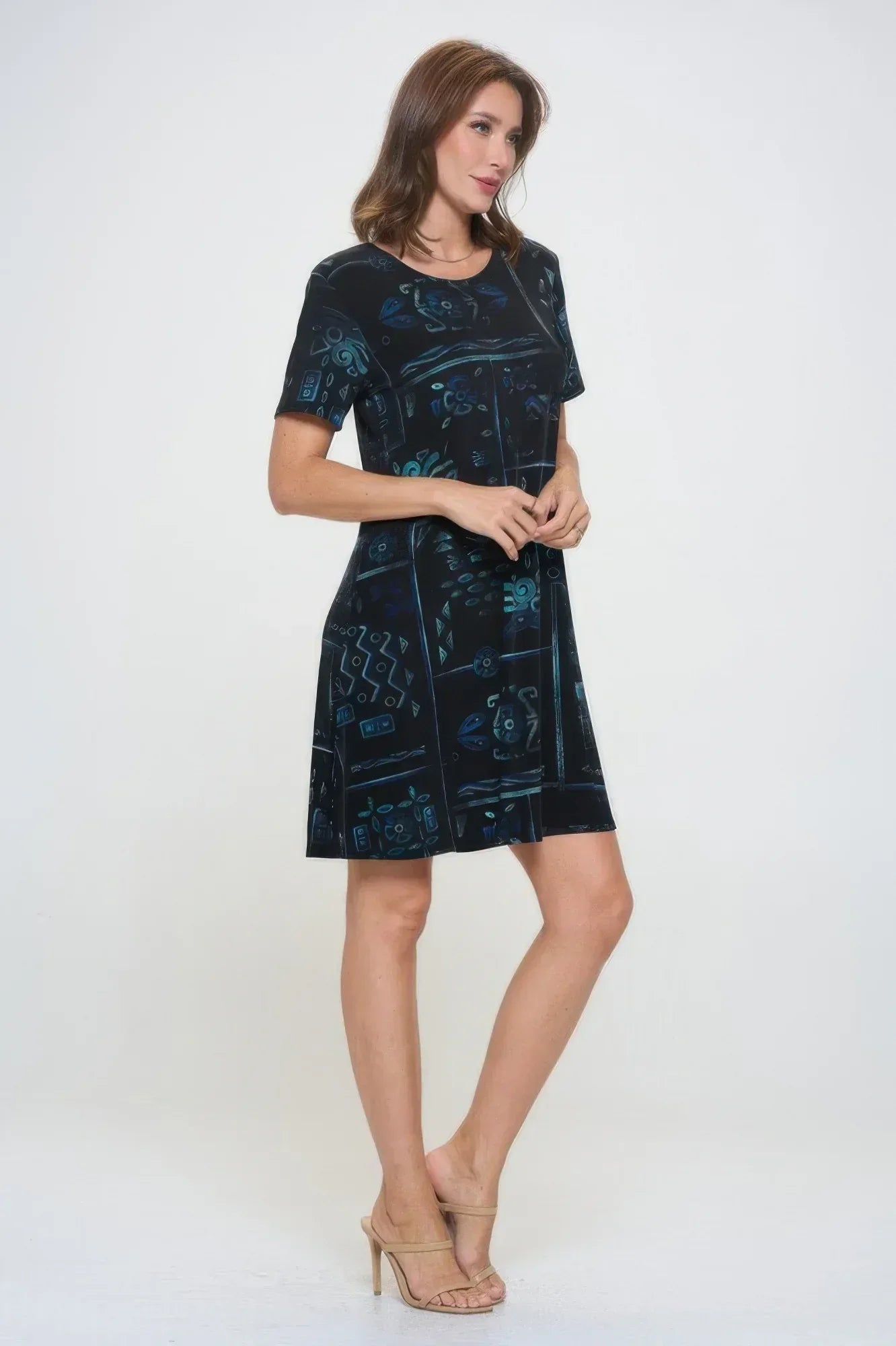 Short-sleeved Knee-length Dress | Mixtshop LLC