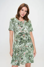 Short-sleeved Knee-length Dress | Mixtshop LLC