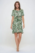 Short-sleeved Knee-length Dress | Mixtshop LLC
