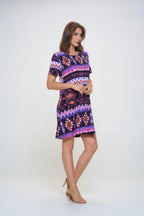 Short-sleeved Knee-length Dress | Mixtshop LLC