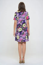 Short-sleeved Knee-length Dress | Mixtshop LLC